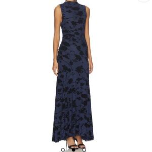 Revolve Rails Cosmos dress in navy tossed roses